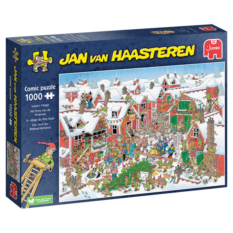 Jan van Haasteren -  - Het Dorp van de Kerstman (1000 stukjes)