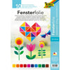 Folia Paper - Fensterfolie Folia 23x33cm 10 Blatt 10 Farben | 5 Stück