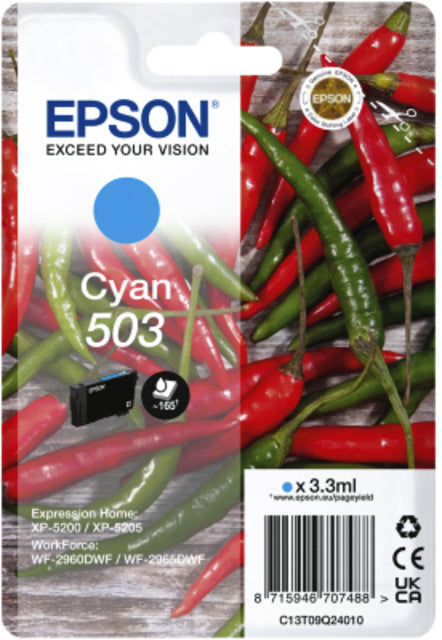 Epson - Tintenpatrone 503 t09q24 blau | 10 Stück