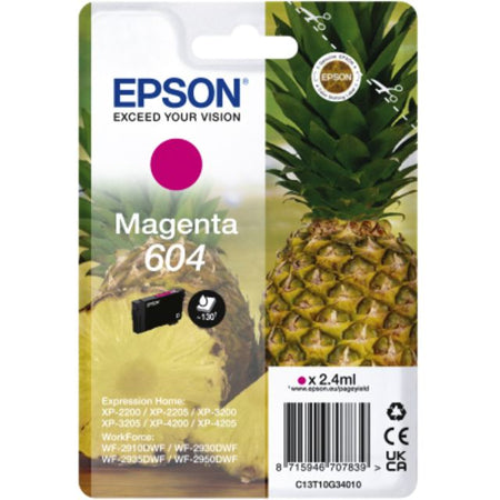 Epson - Tintenpatrone 604 T10G34 rot