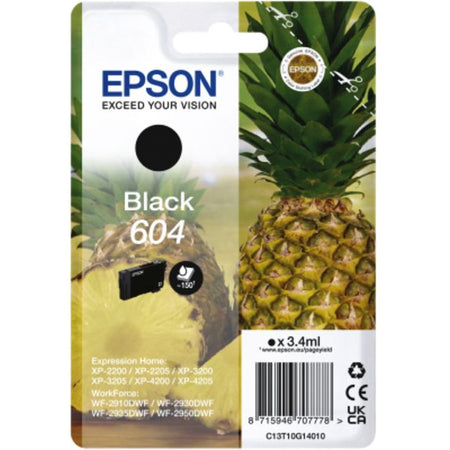 Epson - Tintenpatrone 604 T10G14 schwarz | 10 Stück