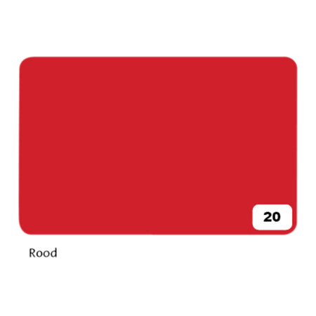 Folia Paper - Fotokarton Folia 2-seitig 50x70cm 300gr Nr20 rot | 10 Stück