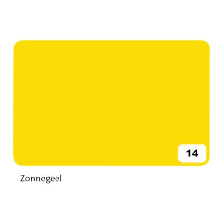 Folia Paper - Fotokarton Folia 2-seitig 50x70cm 300gr Nr14 Sonnengelb | 10 Stück