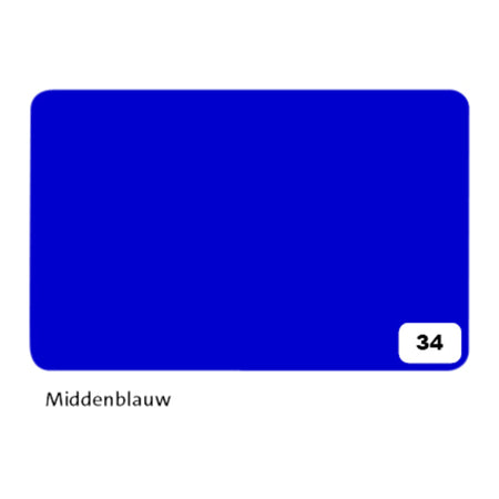 Folia Paper - Fotokarton Folia 2-seitig 50x70cm 300gr Nr. 34 Mittelblau