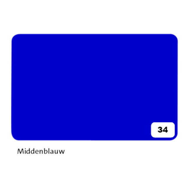 Folia Paper - Fotokarton Folia 2-seitig 50x70cm 300gr Nr. 34 Mittelblau