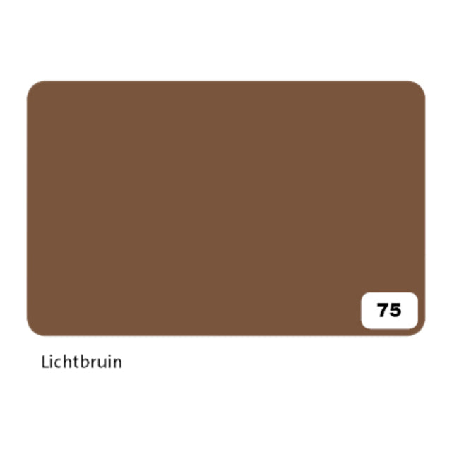 Folia Paper - Fotokarton Folia 2-seitig 50x70cm 300gr Nr.75 hellbraun | 10 Stück