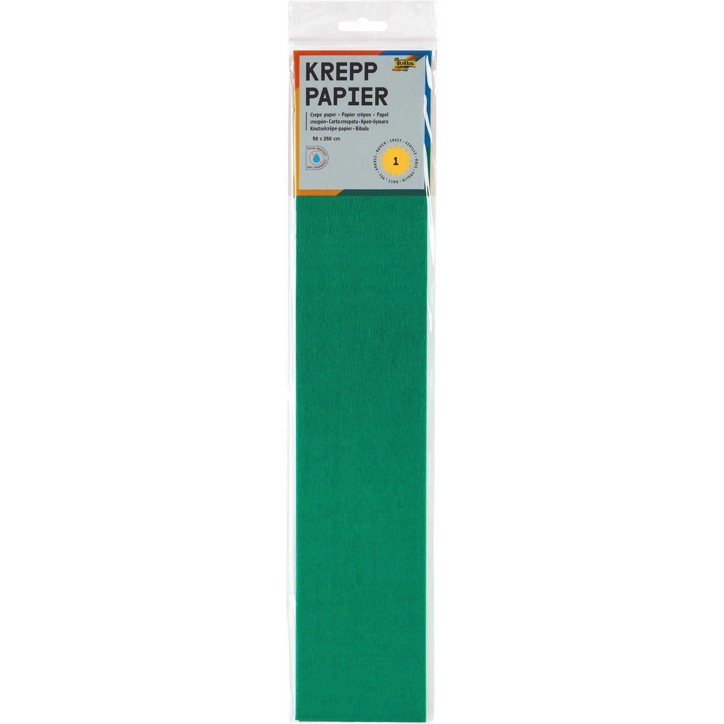 Folia - Krepppapier 250x50cm Nr.141 moosgrün
