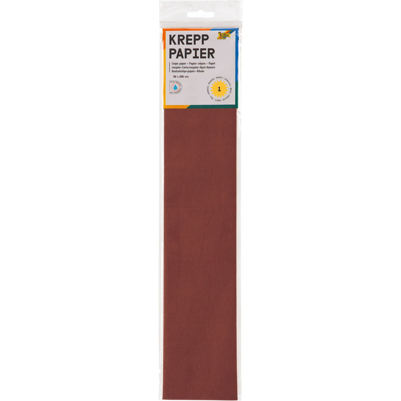 Folia - Krepppapier 250x50cm Nr.161 Kastanienbraun