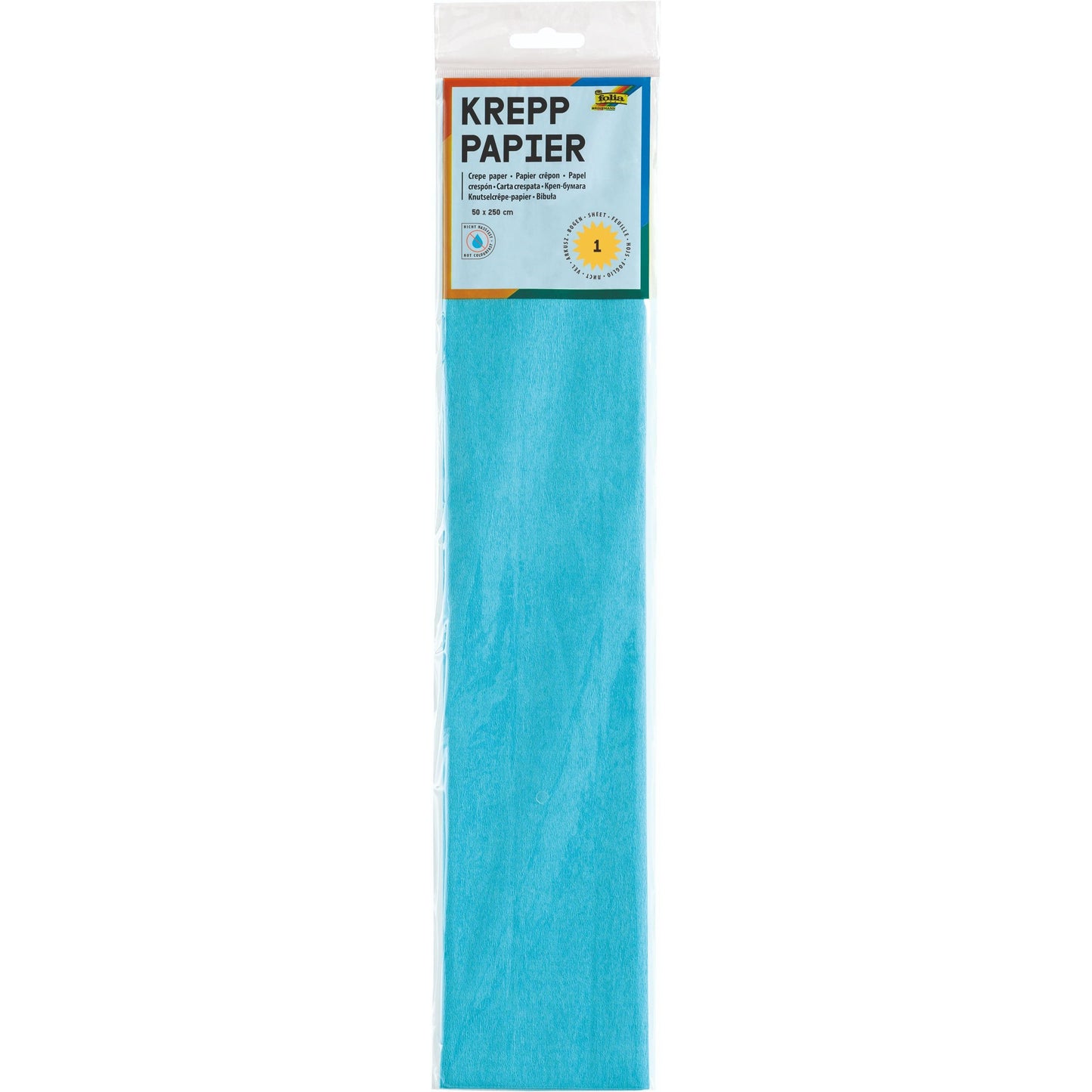 Folia - Krepppapier 250x50cm Nr.120 Hellblau