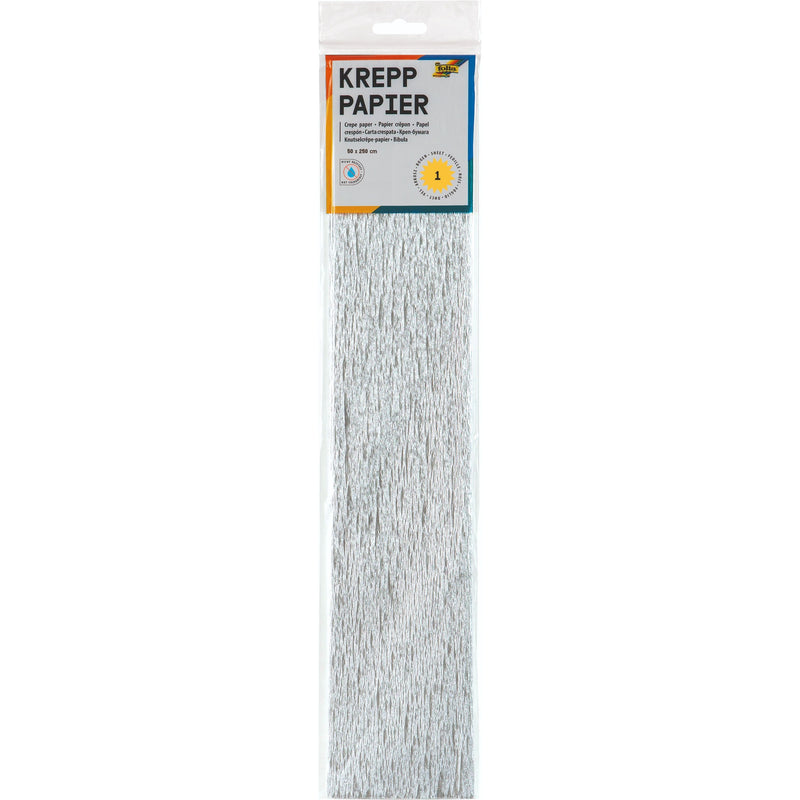 Folia - Krepppapier 250x50cm Nr. 9126 Silber