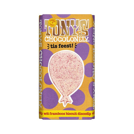 Tony's Chocolonely -  Chocolade tony chocolonely gefeliciteerd reep 180 | 15 stuks