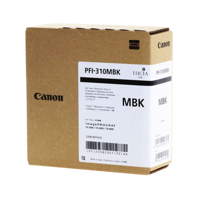 Tintenpatrone Canon PFI-310 Matt Schwarz