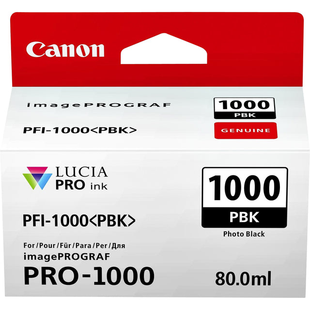 Canon - Tintenpatrone PFI-1000 Foto Schwarz