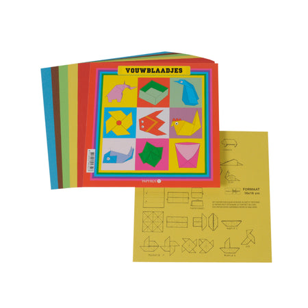 Papyrus - Faltblätter quadratisch 16x16cm 65 Gramm sortiert | 10 Stück