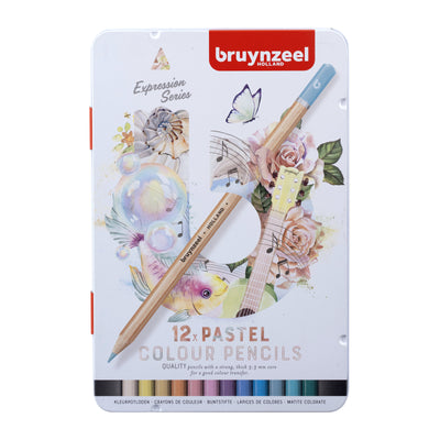 Bruynzeel - Buntstift-Sion-Set mit 12 Stück Pastell | 6 Stück