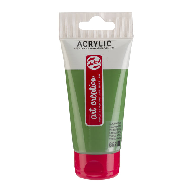 Talens Art Creation – Acrylfarbe Art Creation 652 Blattgrün, Tube mit 75 ml | 3 Stück