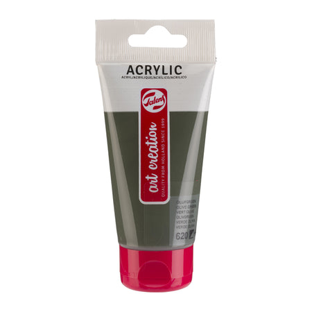 Talens Art Creation – Acrylfarbe Art Creation 620 olivgrün, Tube mit 75 ml | 3 Stück