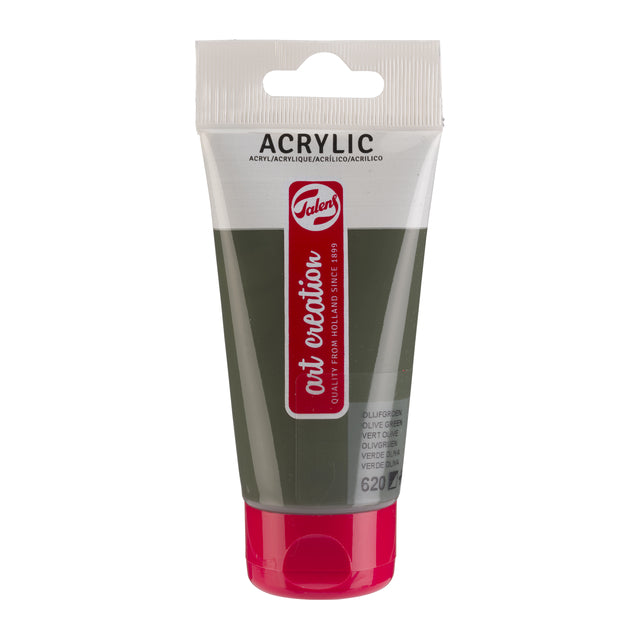Talens Art Creation – Acrylfarbe Art Creation 620 olivgrün, Tube mit 75 ml