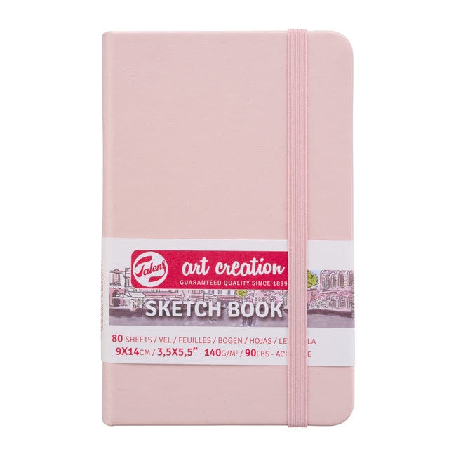 Talens Art Creation - Skizzenbuch Art Creation 80 weiße Blätter 140gr 90x140mm rosa