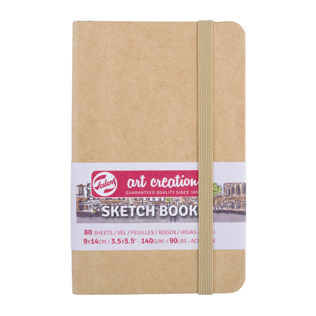 Talens Art Creation - Skizzenbuch Art Creation 80 weiße Blätter 140gr 90x140mm Kraftpapier | 5 Stück