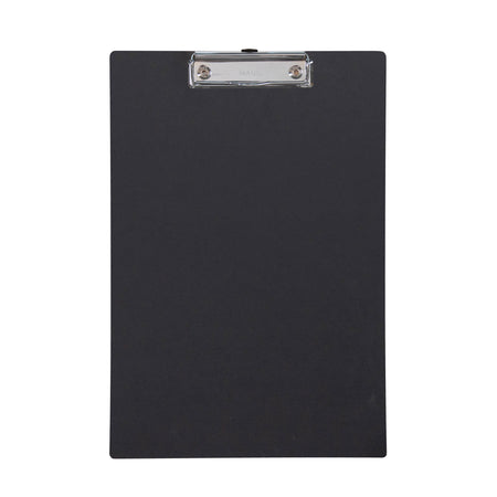 MAUL - Klemmbrett Balance A4 hoch verstärkter 3mm Karton schwarz | 12 Stück