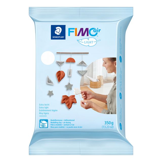 Fimo Staedtler - Modelliermasse Fimo Air hell 350 Gramm weiß | 8 Stück