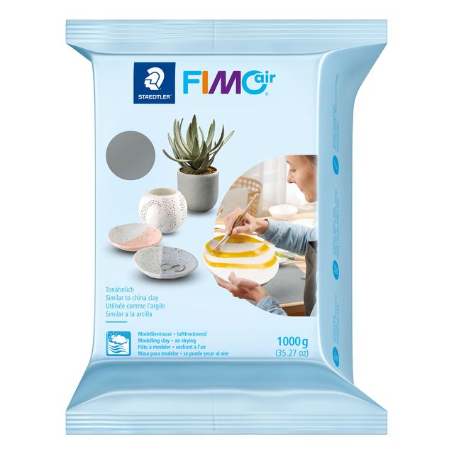Fimo Staedtler - Modelliermasse Fimo Air 1000 Gramm grau