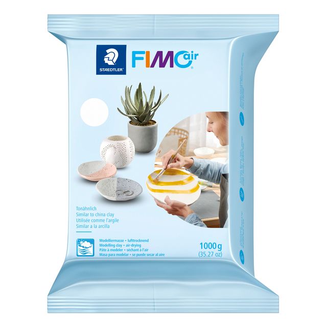 Fimo - Modelliermasse Air 1000 Gramm weiß