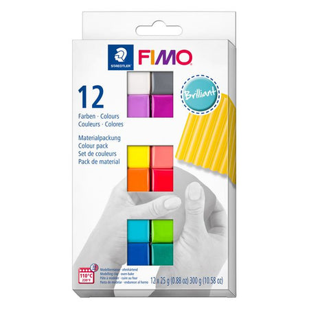 Fimo Staedtler - Clay Fimo Soft Color Packung mit 12 brillanten Farben