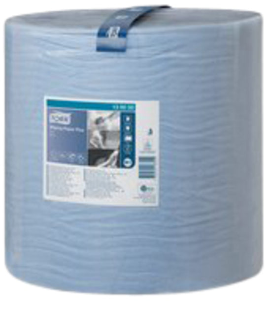 Reinigungspapier -Tork -Wischen plus W1 510m Blau 130050