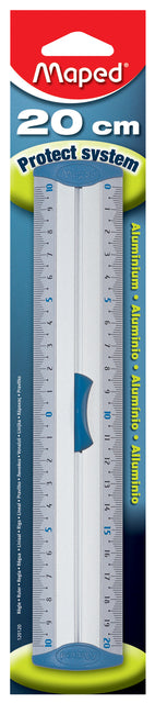 Lineal Make mit Griff 20 cm Aluminium