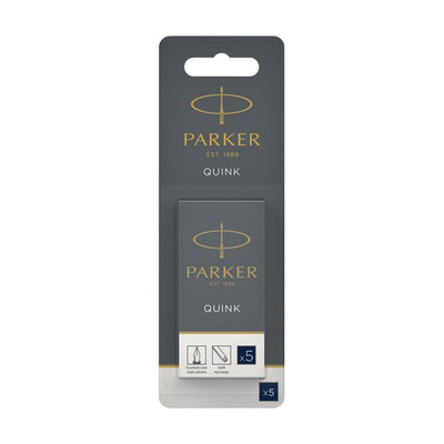 Parker - Tintenpatrone Quink blau-schwarz Blister à 5 Stück