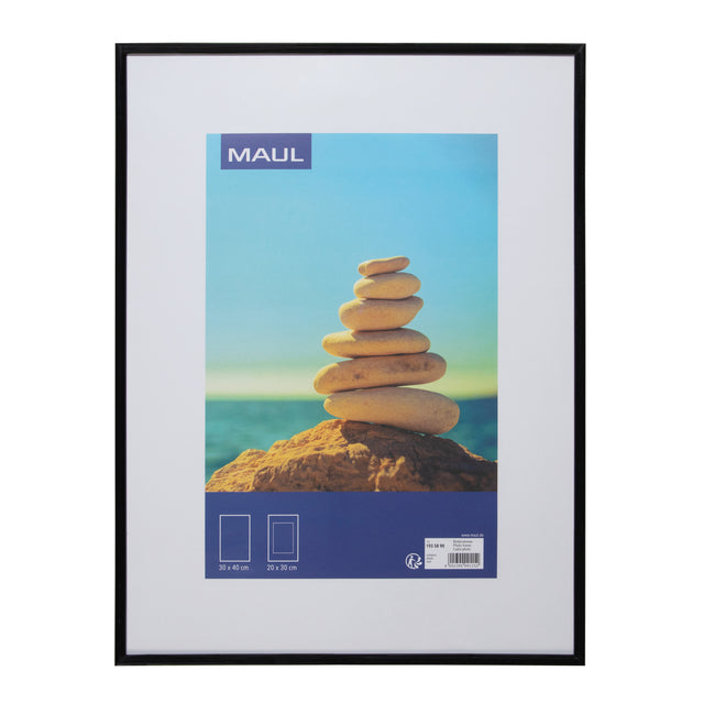 MAUL - Fotorahmen Kunst 30x40cm Kunststoffrahmen schwarz