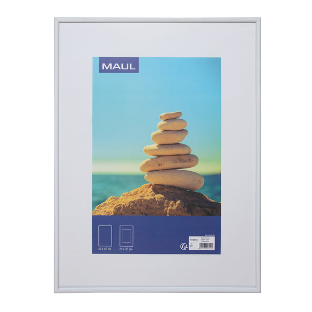 Bilderrahmen Maul Art 30x40cm Kunststoff weiß | 1 Stück