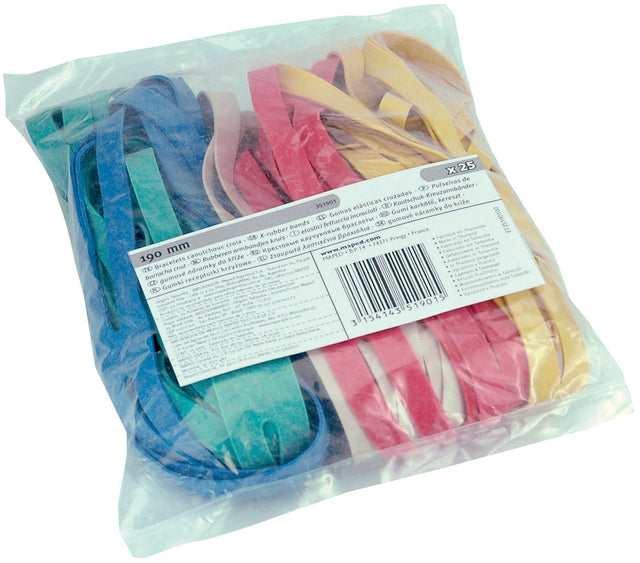 X-E-E-Elastik 190-mm-Assorti-Farben zugeordnet