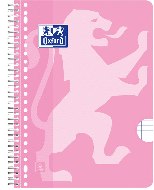 Vorlesungsblock Oxf School A4+ 23-Gate Line 80V Pink | 20 Teile