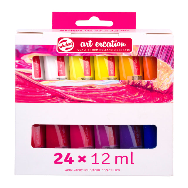 Talens Art Creation – Acrylfarbe Art Creation 12 ml Set mit 24 Farben
