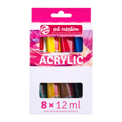 Talens Art Creation – Acrylfarbe Art Creation 12 ml Set mit 8 Farben
