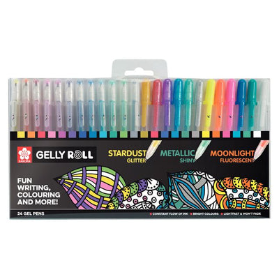 Sakura - Gel Writer Gelly Roll Mix-Set mit 24 Farben