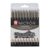 Sakura - Fineliner Pigma Micron Set mit 10 Schreibbreiten schwarz