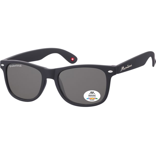Montana – Sonnenbrille mit rauchpolarisiertem Glas schwarz