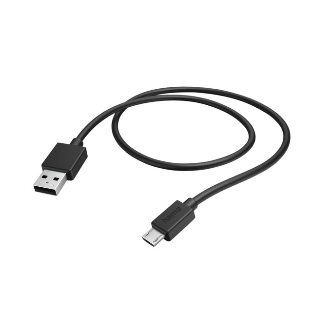 Kabel Hama USB-a-Micro-USB 2.0 1 Meter schwarz