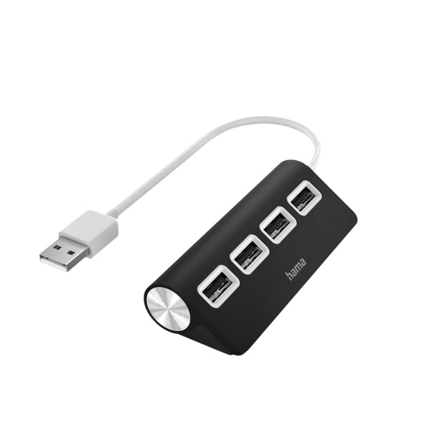 Hama - Hub 4-Port USB 2.0 Schwarz