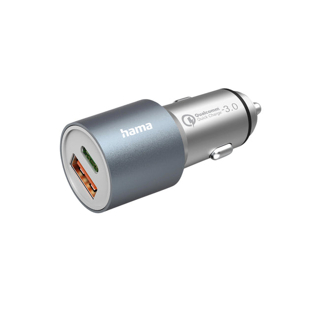 Auto Ladegerät Hama 1x USB-C 1x USB-A 38W Metall