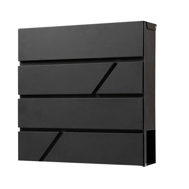 Brasq - Briefkasten PB200 Deluxe Wand schwarz