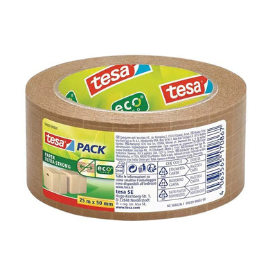 Tesa - Verpackung 56000 Eco-Papier ultrastark 50mmx25m | 6 Stück