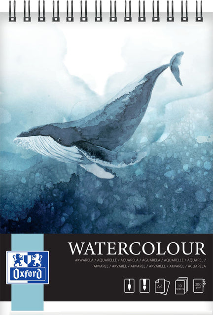 Zeichnen von Block Oxford Aquarell A4 Spiral 10vel 300gr