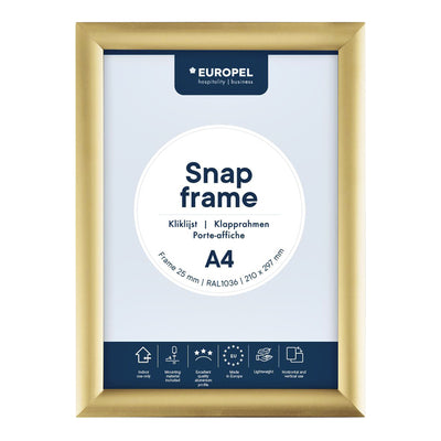 Europel - Klapprahmenhülle A4 25mm gold