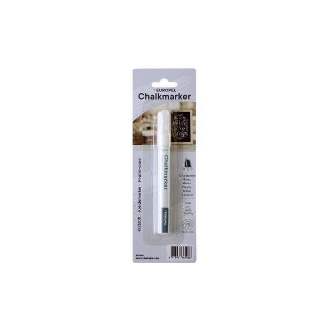 Europel – Kreidemarker-Peel 3 mm weiß Blister 1 Stück