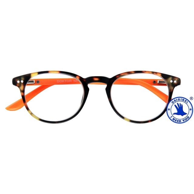 I Need You - Lesebrille +2,00 dpt Doctor New braun-orange